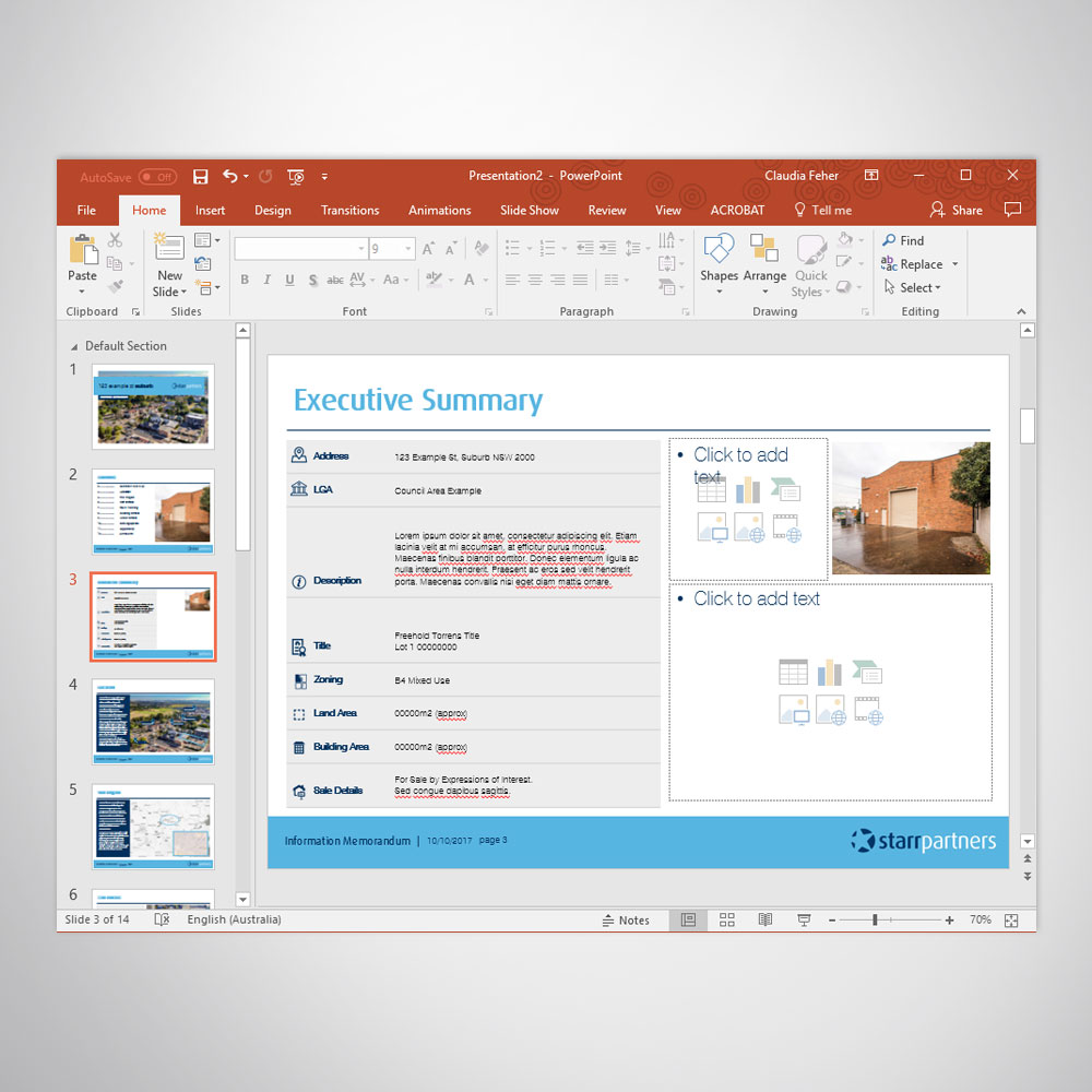 A4 Digital Brochure Flyer Custom PowerPoint Template - Professional Document Formatting - Microsoft Word, PowerPoint, PDF