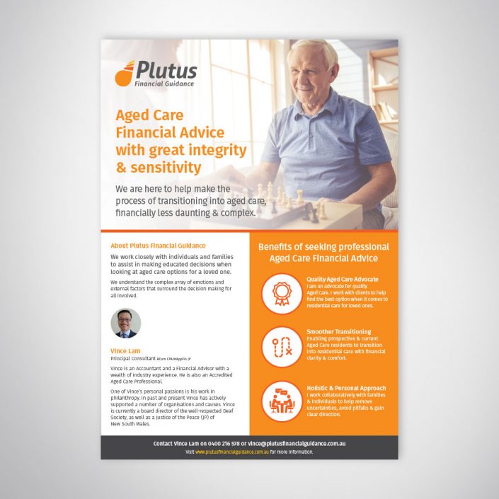 A4 Flyer Design for Aged Care Sector