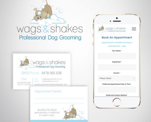 Pet Grooming Business Logo Design and Marketing Materials